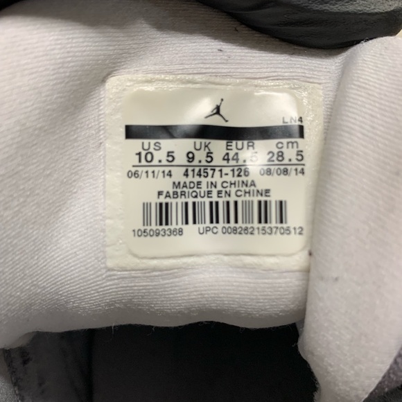 Nike Air Jordan Retro 13 XIII 'Grey Toe' 2014 Size 10.5 414571 126 - Picture 5 of 7